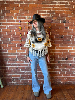 Fair Trade Black/Gold Hand Painted Artisanal Hat