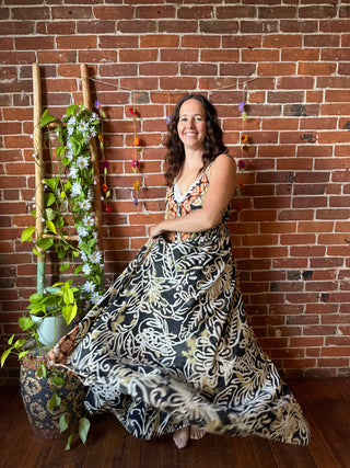 Delphia Recycled Sari Dress w/ Pockets