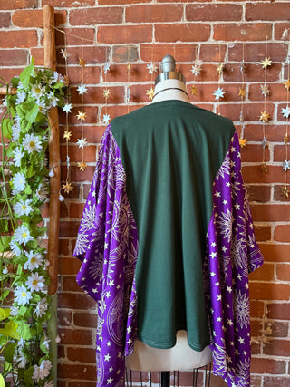 OOAK Autumn Collection - Upcycled Vermont Citizen Cider Celestial Poncho Top