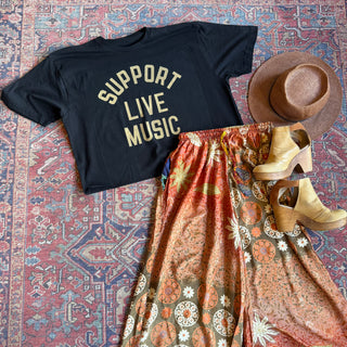 Support Live Music Cropped Tee