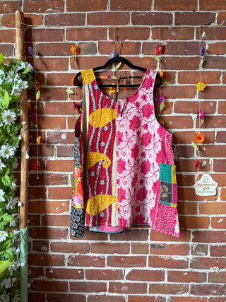 Bohemian Journey Kantha Tank - Fair Trade Made