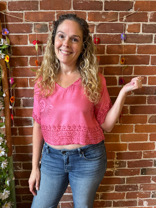 In Zen Mode Layering Boxy Crop Top - Multiple Colors Available