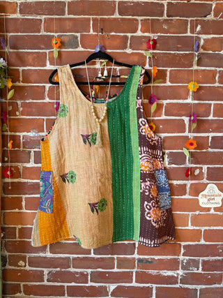 Bohemian Journey Kantha Tank - Fair Trade Made