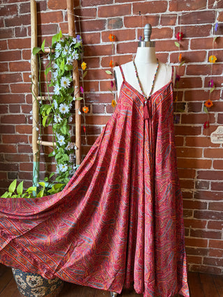 Delphia Recycled Sari Dress w/ Pockets