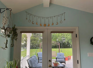 Metal Moon Phase Garland - Fair Trade Made