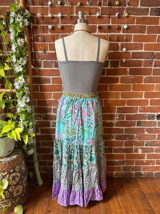 Penelope Patchwork Skirt with Pockets