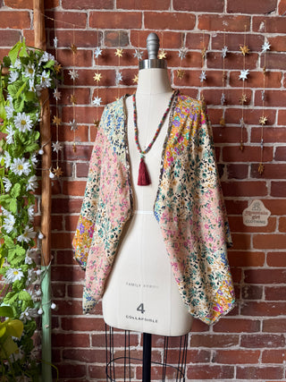 Meadow Mosaic Patchwork Cocoon Shawl