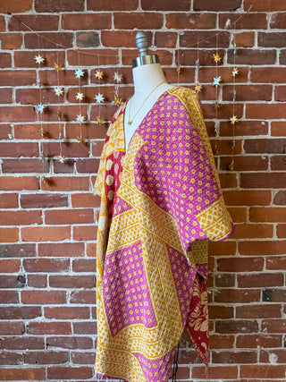 Reversible Saffron Kantha Tunic - One of A Kind