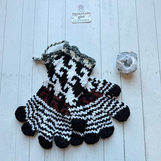 Party Like It's the 90s Wool Knit Gloves-Fair Trade Made- Final Sale