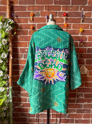 OOAK Summer Collection - Upcycled  Grateful Dead inspired Vintage Kantha Jacket