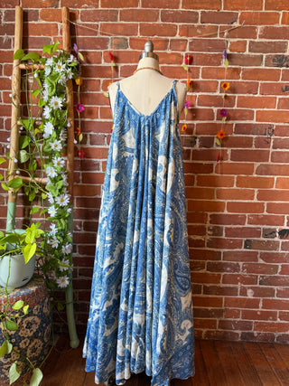 Delphia Recycled Sari Dress w/ Pockets