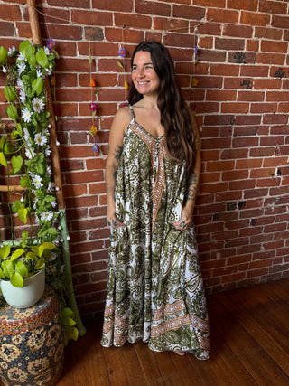 Delphia Recycled Sari Dress w/ Pockets