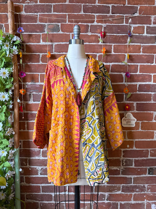OOAK Spring Collection - Upcycled Tupac Inspired Vintage Kantha Jacket