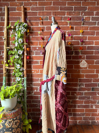 Riverstone Kantha Robe Kimono - Fair Trade Made