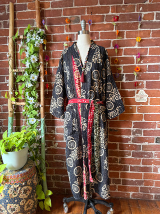 Riverstone Kantha Robe Kimono - Fair Trade Made