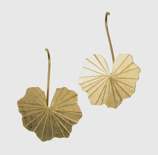 Lotus Leaf Drop Earrings