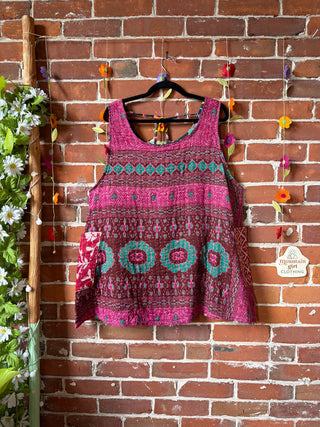 Bohemian Journey Kantha Tank - Fair Trade Made