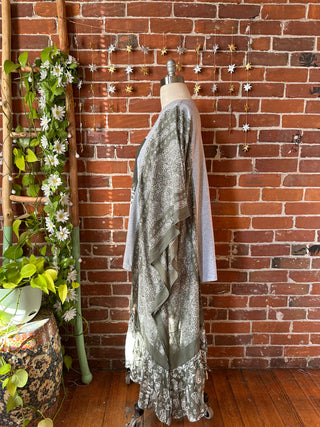 Dolly Parton Inspired Hybrid Flowy Paisley Hi Lo Top