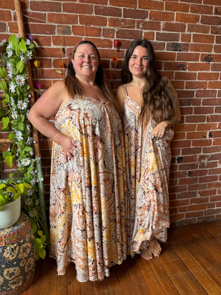 Delphia Recycled Sari Dress w/ Pockets