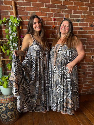 Delphia Recycled Sari Dress w/ Pockets