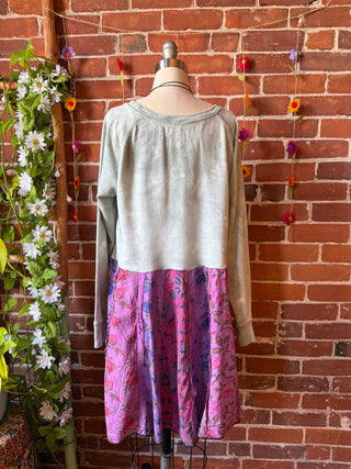 OOAK Autumn Collection- Upcycled Patchwork Turtle Tunic Top