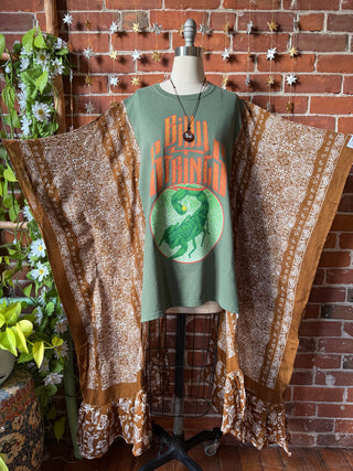 Billy Strings Inspired Hybrid Flowy Paisley Hi Lo Top