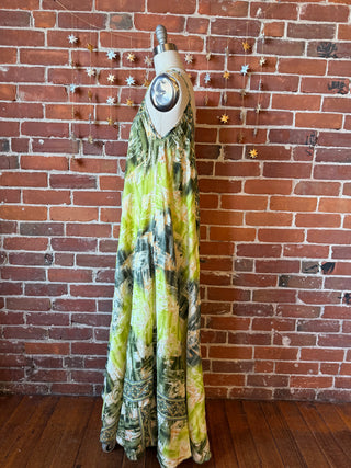 Delphia Recycled Sari Dress w/ Pockets