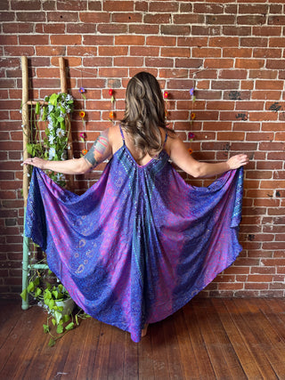 Delphia Recycled Sari Dress w/ Pockets