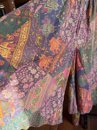 Sun Washed Patchwork Tapestry Palazzo Pants -Fair Trade