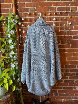 OOAK Autumn Collection - Upcycled Boho Tassel Shawl/Cocoon Sweater