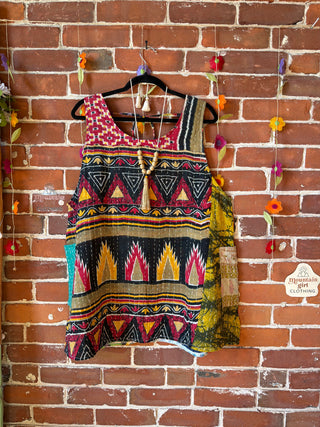 Bohemian Journey Kantha Tank - Fair Trade Made