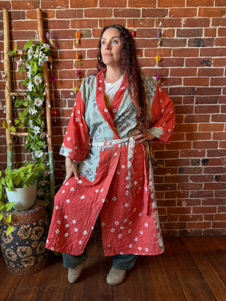 Riverstone Kantha Robe Kimono - Fair Trade Made