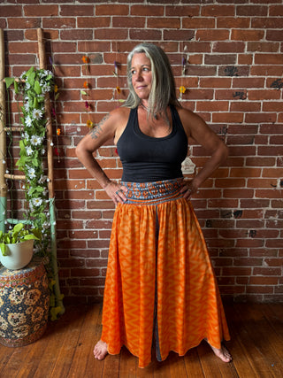 Festival Drift Recycled Sari Palazzo Pants - Fair Trade Made