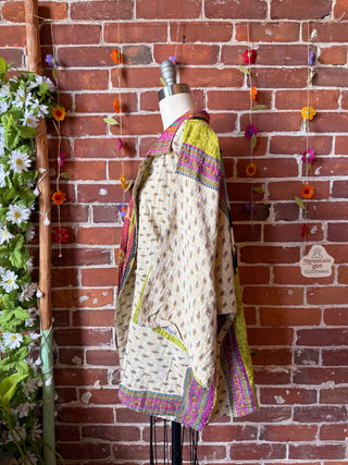 OOAK Summer Collection - Upcycled  Blink 182 Inspired Vintage Kantha Jacket