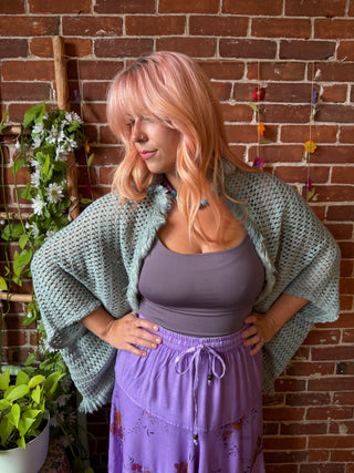 In The Moon Light Soft Fringe Cocoon Shawl Cardigan-Multiple Colors Available- Final Sale