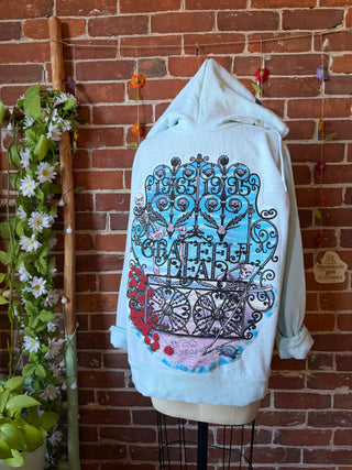 OOAK Autumn Collection- Upcycled Grateful Dead Inspired Hoodie Size XL