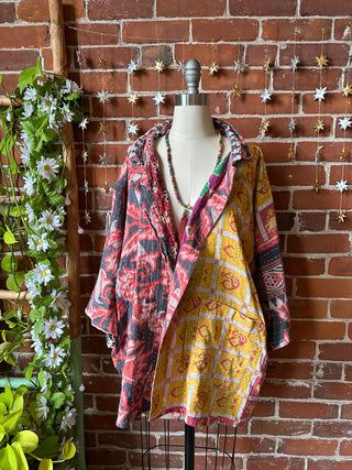 OOAK Winter Collection - Upcycled Queen Inspired Vintage Kantha Jacket