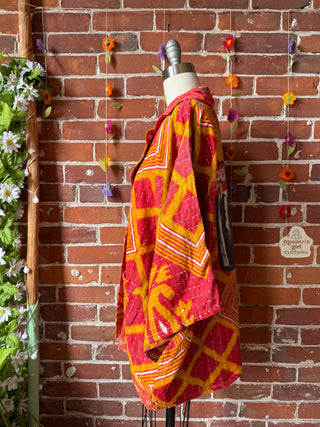 OOAK Summer Collection - Upcycled Backstreet Boys inspired Vintage Kantha Jacket