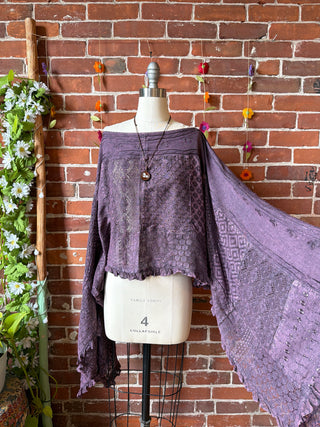 Autumn Skies Stonewashed Flowy Poncho Tunic - Multiple Colors Available- Fair Trade Made