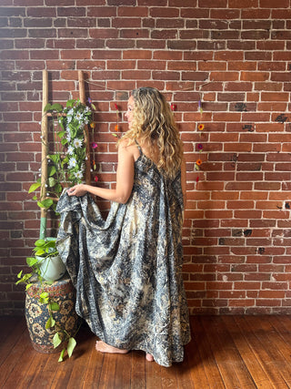 Delphia Recycled Sari Dress w/ Pockets
