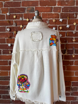 Sphere Here We Come! Grateful Dead Inspired Sparkle Fringe Jacket