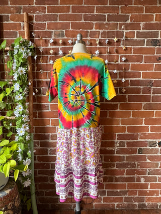 OOAK Autumn Collection - Size Medium Upcycled Jamaica Tshirt Dress