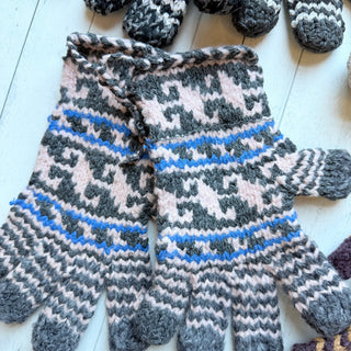 Party Like It's the 90s Wool Knit Gloves-Fair Trade Made- Final Sale