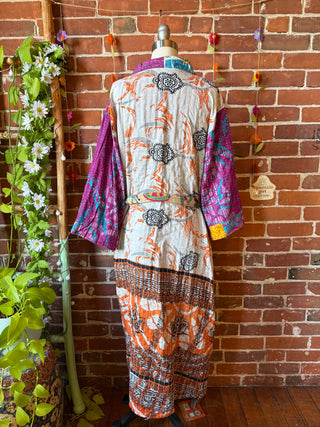 Riverstone Kantha Robe Kimono - Fair Trade Made