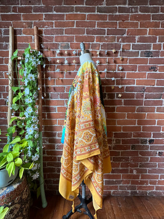 OOAK Autumn Collection - Grateful Dead Inspired Boho Hi Lo Poncho Top