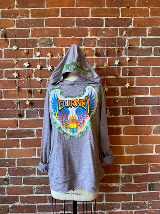 Size Small Upcycled Journey Inspired Hoodie