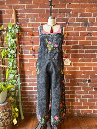 Boho Moon & Blooms Wide Leg Overalls -Multiple Colors and Sizes