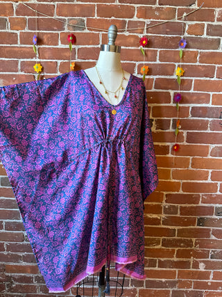 Size 2-12 Upcycled Adjustable Sari Tunic