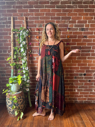 Afternoon Tea Earthy Patchwork Dress