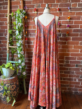 Delphia Recycled Sari Dress w/ Pockets